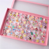 Cute children's cartoon resin for kindergarten, ring, jewelry, flowered, Aliexpress