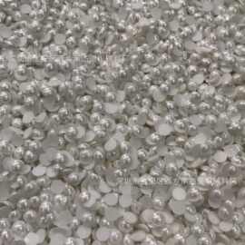 进口珍珠烫片 树脂珍珠 DIY钻贴珠片 服装辅料烫图鞋面烫钻配饰