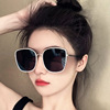 Red sunglasses, brand sun protection cream, glasses, 2024 years, new collection, Korean style, UF-protection