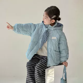 女童棉服2026新款洋气女孩宝宝秋冬夹棉外套儿童冬装连帽加厚棉袄