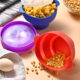 Cross-border foldable silicone popcorn bowl high temperature resistant oven popcorn bucket silicone tableware can be repeated