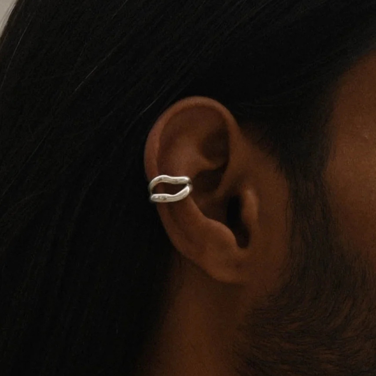 JEDING Europa y los Estados Unidos abrazaderas de acero inoxidable sin agujeros de orejas nicho de alta calidad orejas huesos de aluminio pendientes de acero joyas transfronterizas