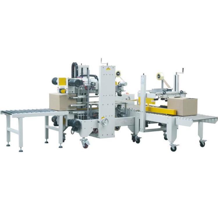 供应全自动工字型封箱机四角边封箱机 纸箱封口 机胶带封口机