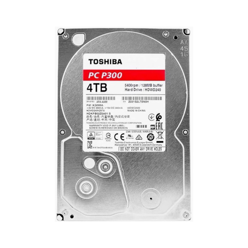 4Tb Desktop Mechanical Hard Drive 4t 128Mb Sata Interface P300 Series (Hdwd240)