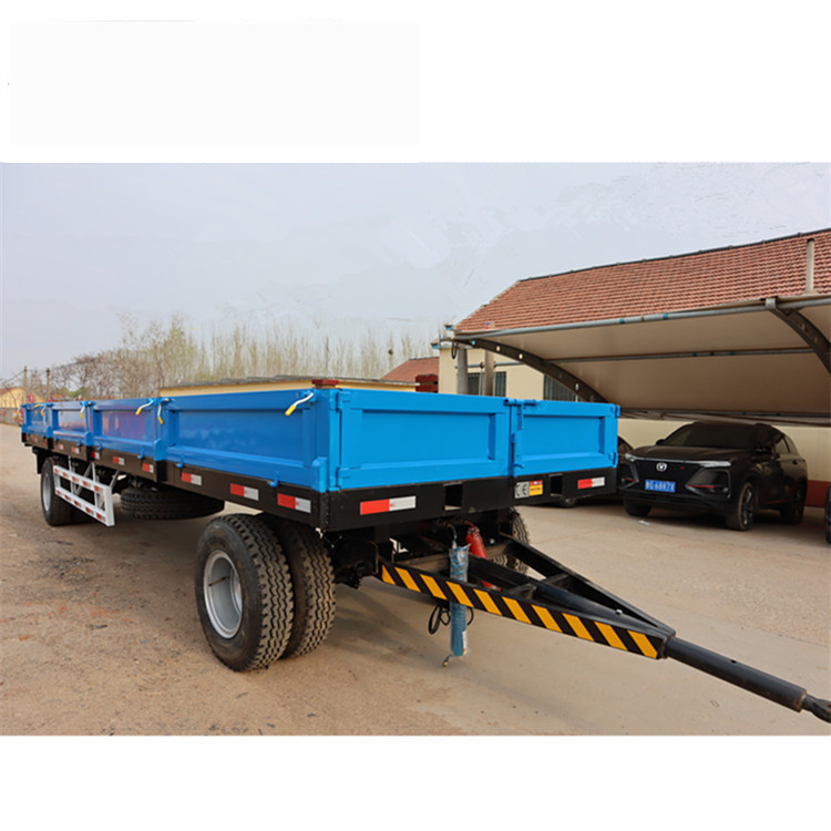 15吨农用挂车 拖拉机拖斗 平板拖车 平半挂车 拖车底盘