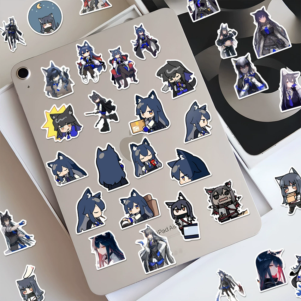 100 штук наклейки Arknights Silence Texas двухмерный анимационный персонаж чехол для телефона водонепроницаемые наклейки