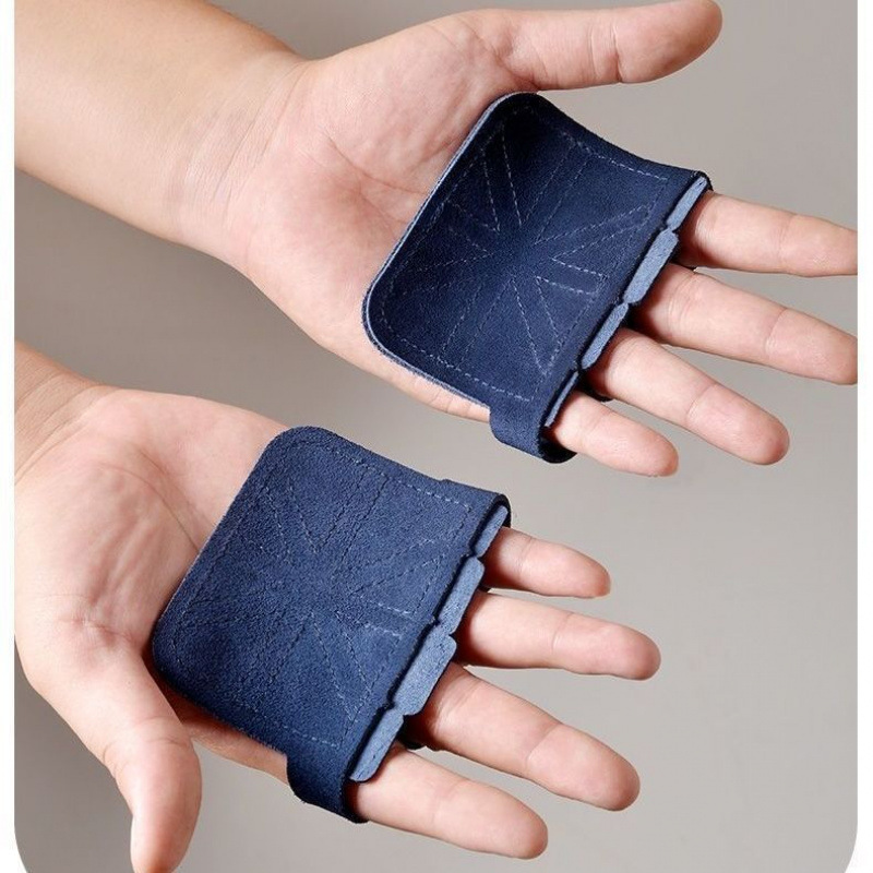 Asistencia de tracción dura con protector de palma de piel de vaca hombre pull-up muñeca barra horizontal pull-back agarre con protector de mano guante de mujer comercio exterior