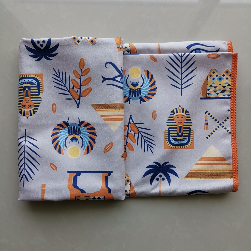 Egyptian Pharaoh Sphinx Coconut Tree Camel Desert Wind Double-Sided Velvet Bath Towel Shawl Beach Towel Soft and Delicate Egyptian Pharaoh Sphinx Coconut Tree Camel Desert Wind Double-Sided Velvet Bath Towel Shawl Beach Towel Soft and Delicate