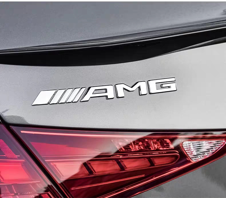 Suitable for Mercedes-Benz GT50 GT53 G63S fender side emblem, AMG tail emblem, car logo, letter sticker, word mark, logo