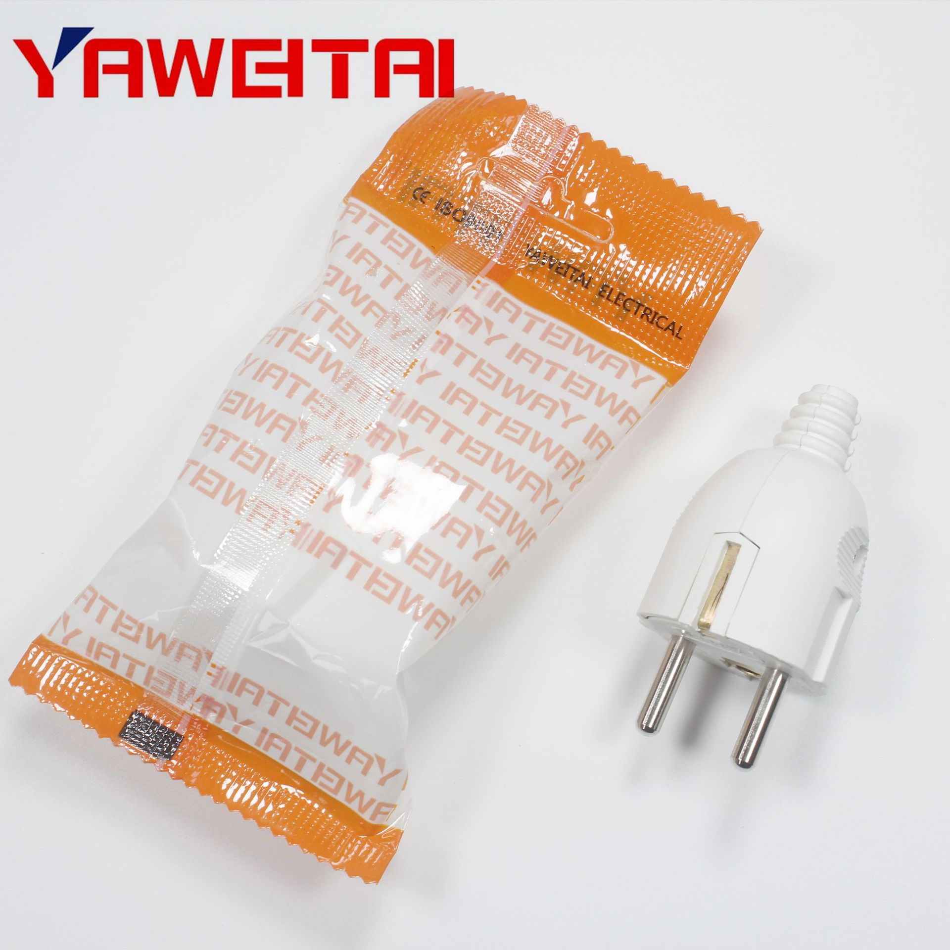 法式/德式插头 4.8插脚插头 家用接线插头