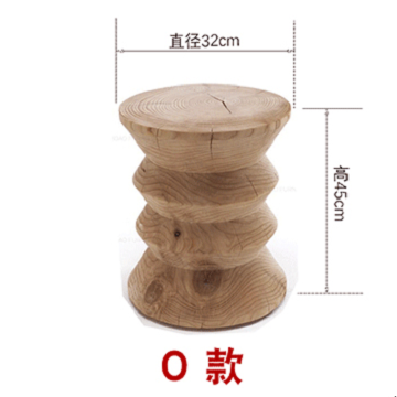 Taburetes de madera de tronco de alojamiento nórdico taburetes de madera maciza taburetes de asiento taburetes de madera maciza