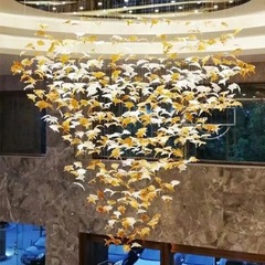 非標準照明器具ホテル工事シャンデリア創意芸術造形設計楓葉吊り装飾ランプ