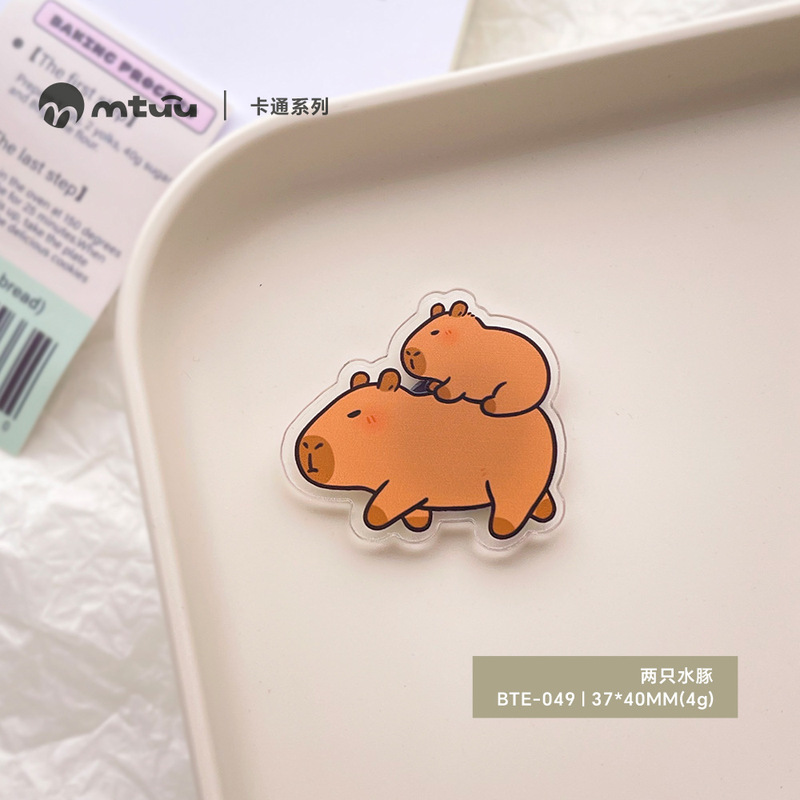 亚克力卡通磁吸冰箱贴软萌熊猫装饰贴可爱小狗小熊派大星留言磁贴|undefined