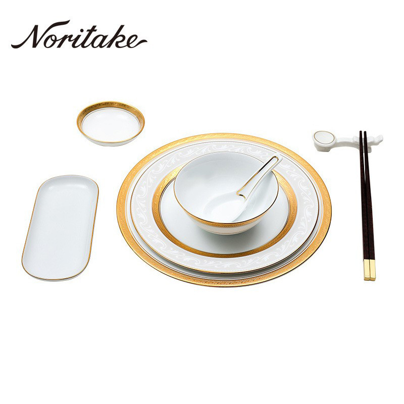 Noritake Shiwu Chinese Restaurant Club table decoration hotel private room supporting tableware dinner plate suit high-end imported