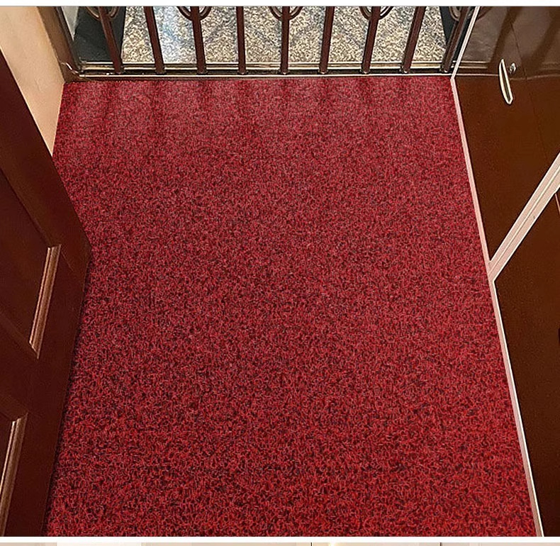 Pvc Entrance Door Mats, Customizable Door Mats, Waterproof and Non-Slip Carpets, Thickened Silk Loop Foot Mats, Foyer Floor Mats