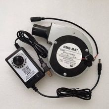 11028配套涡轮金属鼓风机 配12V 2A可调速 柴火炉专用风机