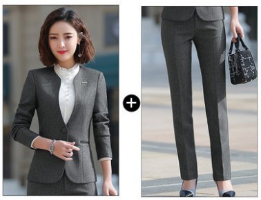 그레이 코트 + 바지