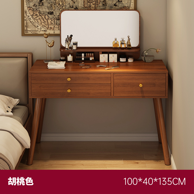 Nuevo estilo chino dormitorio moderno y simple 2025 nuevo lujo ligero de alta sensación de escritorio pequeño mesas de maquillaje en uno