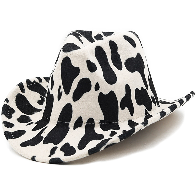 Fashion Thickened Fabric Double-sided Contrast Color Hat Rolled Brim Cowboy Felt Hat display picture 2