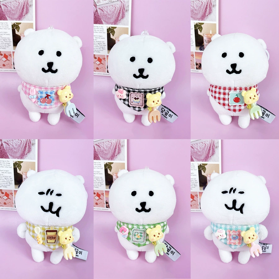 Милый самоуничижительный медведь кукольный костюм треугольный шарф нагрудник 13/10 см