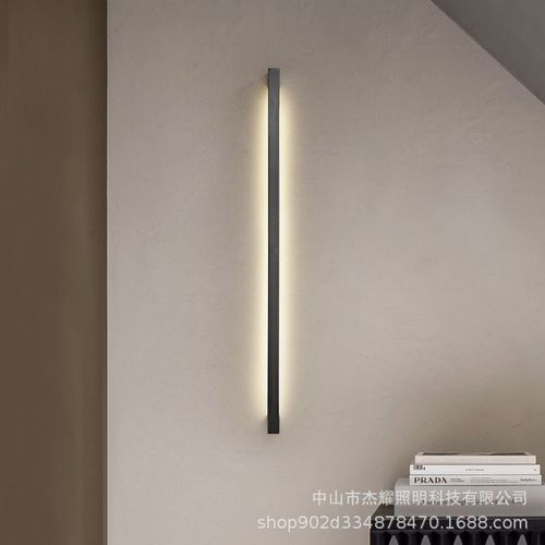 Indoor Cross-border Atmosphere Handle Wall Lamp Creative LED Long Linear Lamp Modern Minimalist Nordic One-piece Wall Lamp