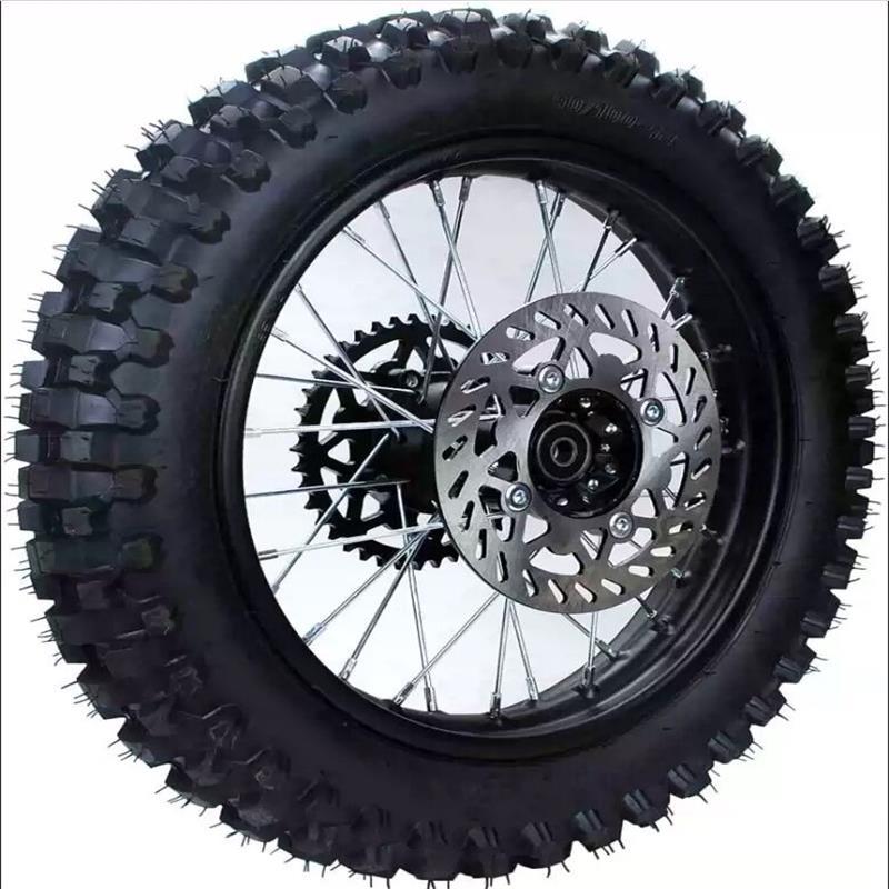 Motorcycle 80/100-12 inch wheel tire 90/100-14 inch wheel with sprocket brake disc 12 inch 14 inch