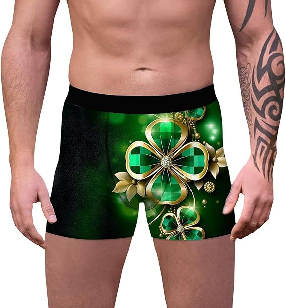 2025 Europa y América nueva moda casual trébol de cuatro hojas pantalones cortos de cuatro esquinas para hombre MP01