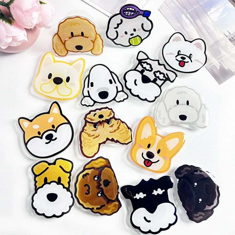 Подушка безопасности мобильного телефона Щенок серии универсальный мультфильм милый вставка держатель анти-падение силиконовый креативный ленивый держатель