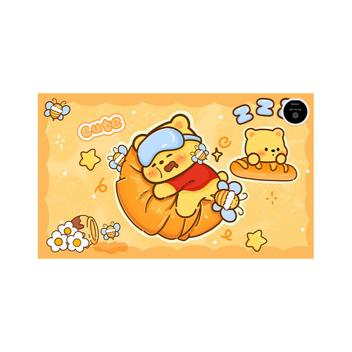 Heated mouse pad office oversized computer desktop waterproof heating desk pad dormitory student homework hand warmer pad