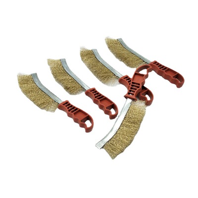 Manufactor Supplying Plastic handle Knife Brush steel wire Knife Brush Metal Surface Derusting Wire brush