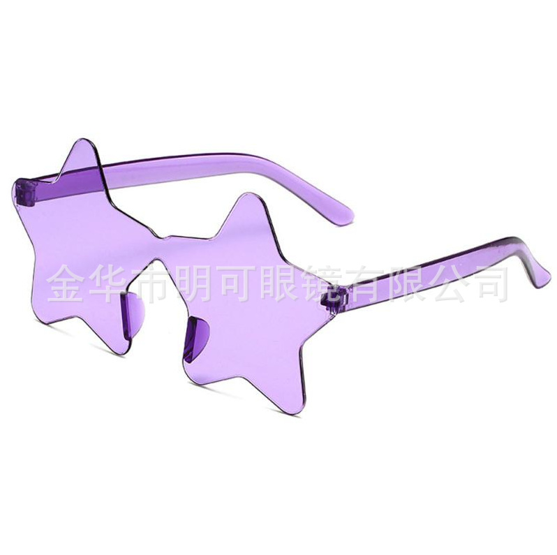 Gafas de Sol Sin Marco con Forma de Estrella de Plástico ABS para Fiestas