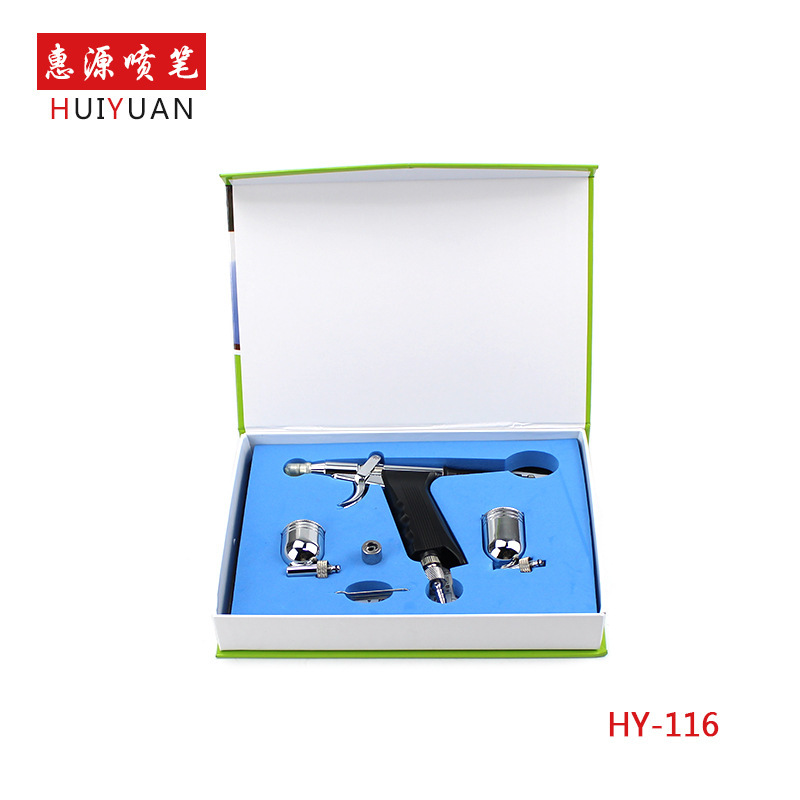 Beauty Salon Makeup and Nail Art Airbrush Gun Adjustable Three-Tank Pneumatic Spray Gun Tattoo Airbrush Set Nail Art DIY