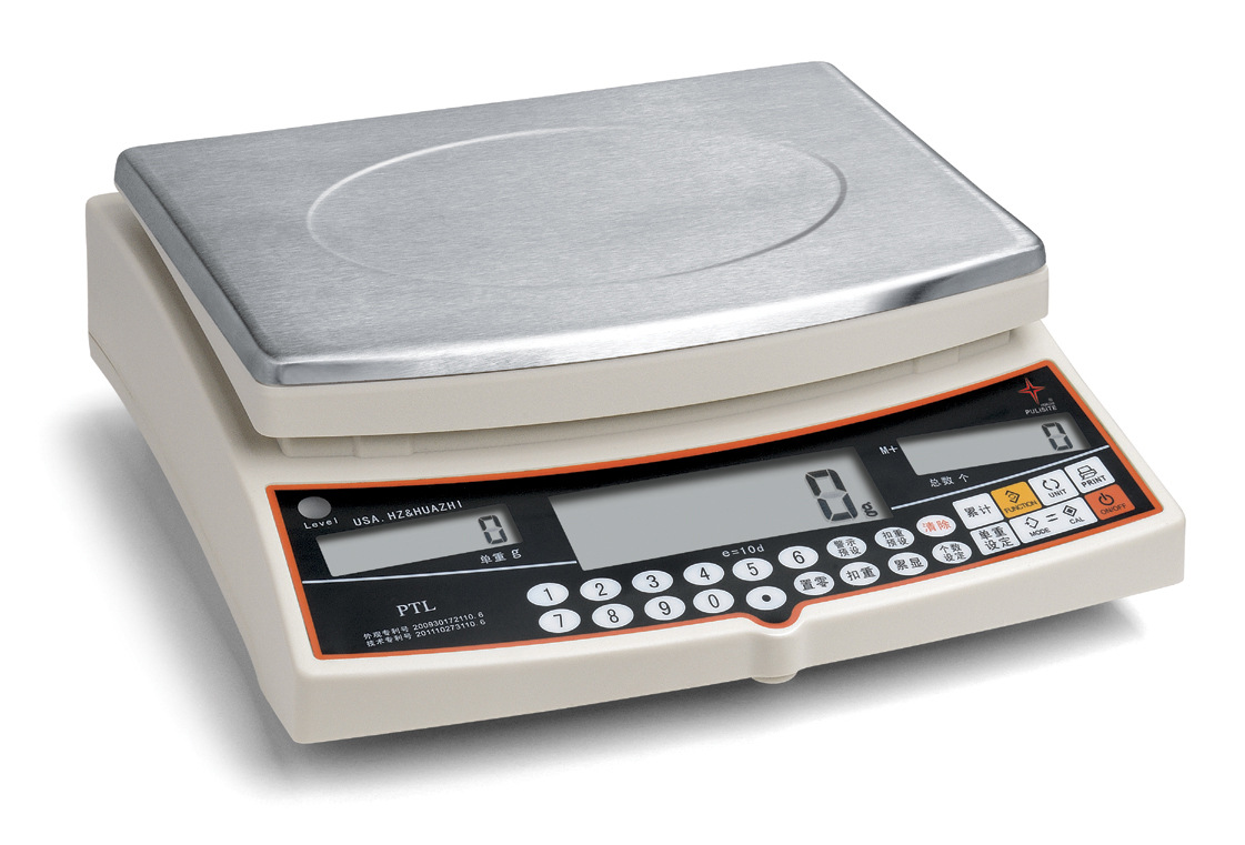 华志实验室工业电子天平PTL双量程双精度计重-计数双模式工业天平