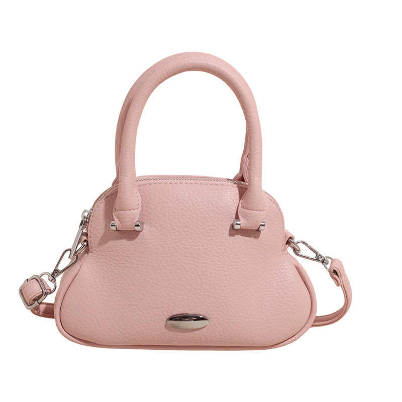 Bolso de moda coreano 2025 verano nuevo bolso femenino diseño de nicho bolso de hombro simple patrón de lichi bolso de mensajero