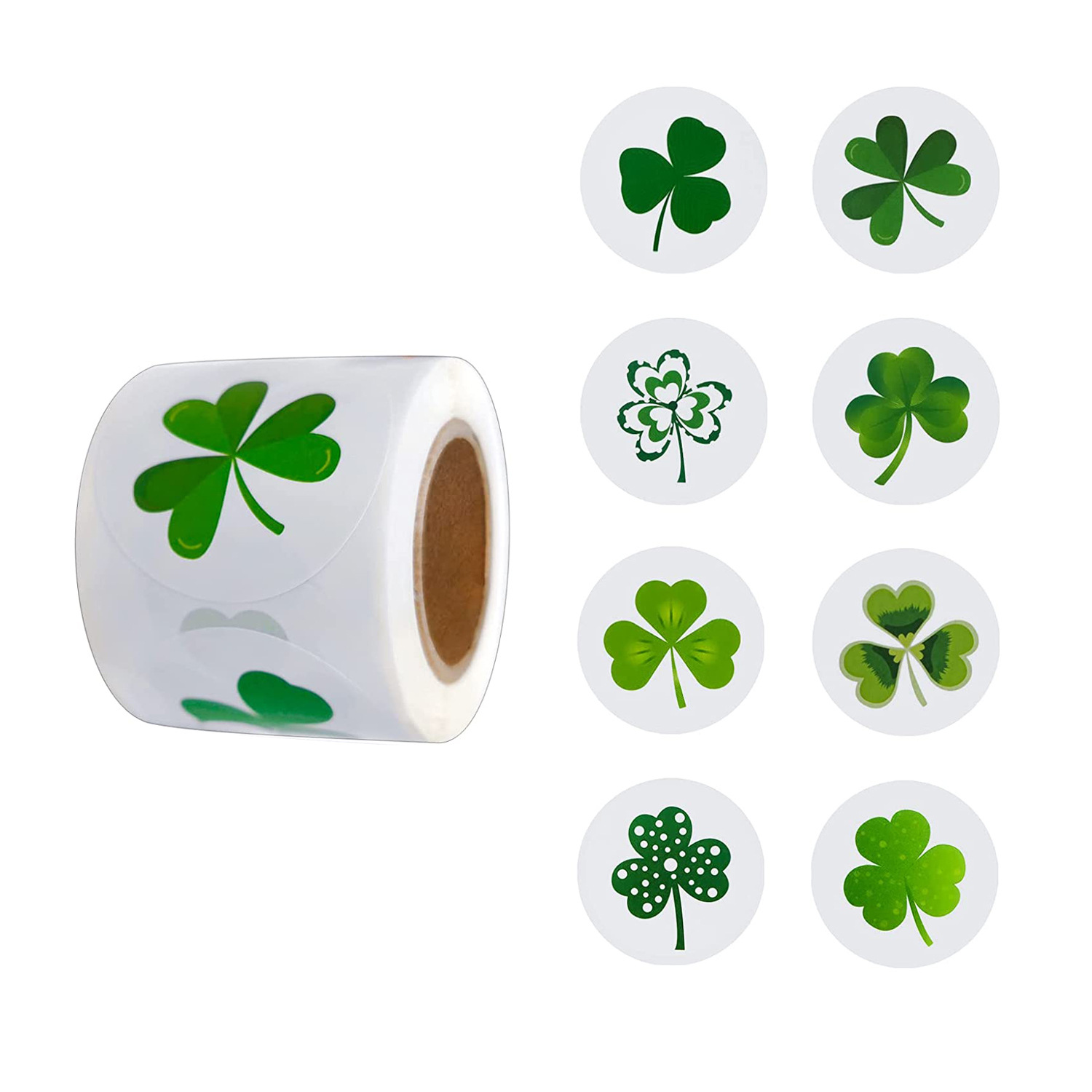2023新款三叶草ST.PATRICK'S DAY圣帕特里克节爱尔兰贴纸礼品标签