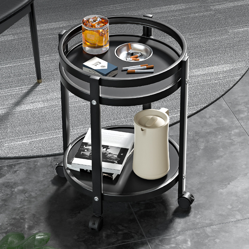G3YN Mahjong Machine Coffee Table Double Layer Billiards Room Cigarette Ashtray Tea Water Rack Mahjong Table Side Table Tea Table Luxury Round