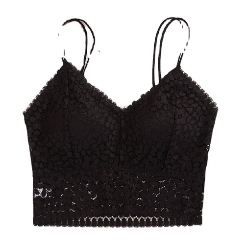 Cross-border large size lace beautiful back underwear for girls, tube top suspender underwear, sexy push-up vest to wrap breasts