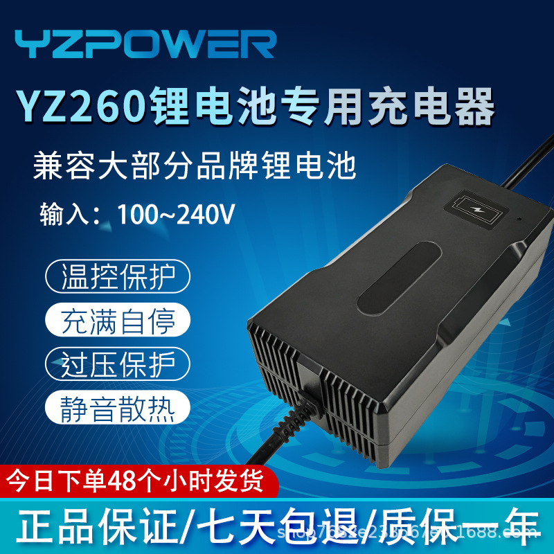 YZPOWE锂电池充电器电池组可拔插匹配全球插头快速YZ260全球通用