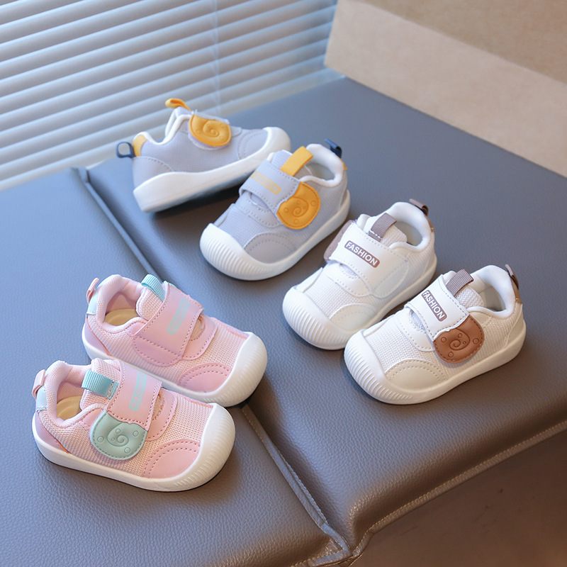 Baby Toddler Shoes Autum New Soft-Soled Non-Slip Lightweight Functional Shoes First Stage Men's and Women's Infant and Toddler Mesh Shoes