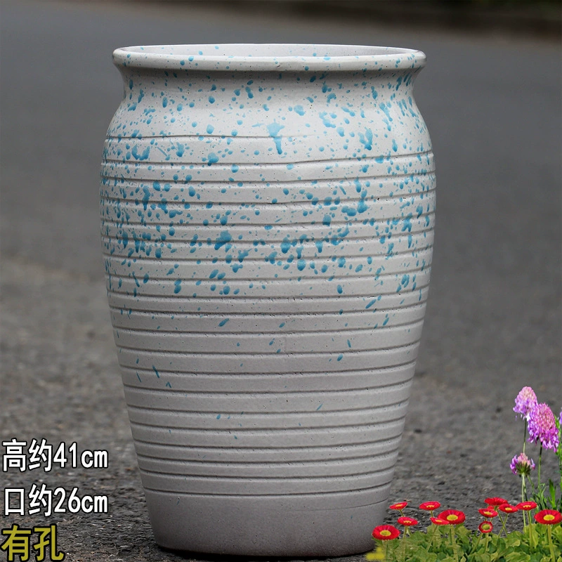 Breathable high boots, ceramic big flowerpot
