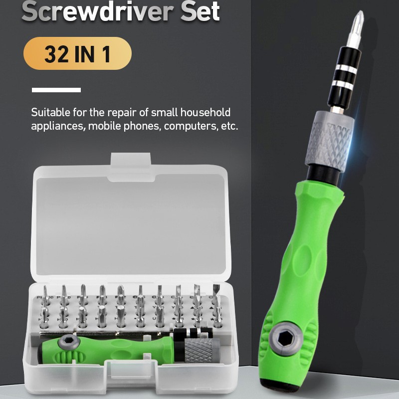 32-in-1 Screwdriver Set Mobile Phone Disassembly and Repair Tools Can Be Shipped on Behalf of Temu Aliexpress Xiyin Free Labeling