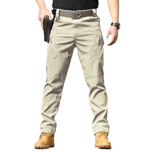 IX7 Tactical Pants Camouflage Training Pants Spring and Autumn Outdoor Elastic Workwear Pants Loose Soft Shell Assault Pants Waterproof IX9