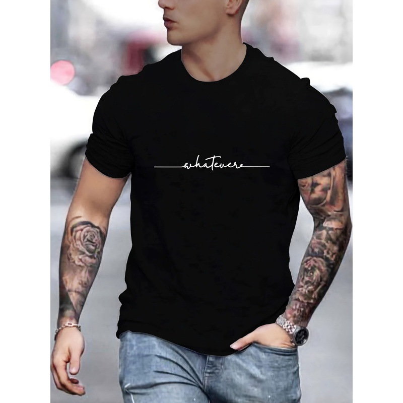 [Custom Made from Your Image] [413 Cross-Border] Men's TEMU Plus Size Personalized Printed Short-Sleeve Crew Neck