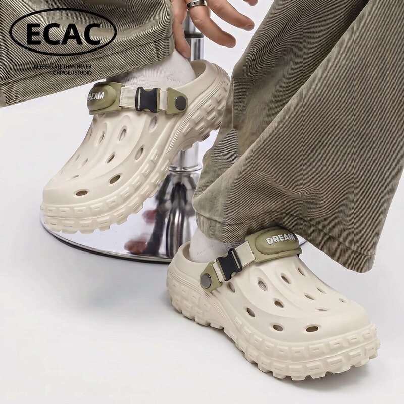 Summer Trendy Fashionable Men's Clogs 2026 New Model Outdoor Non-Slip Odor-Resistant Breathable Driving and Fishing Sandals