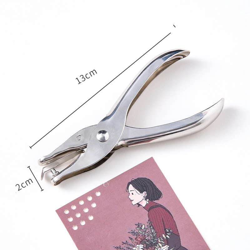 Gran grapadora de ahorro de mano de flores de embalaje de copia grapadora estudiante de oficina puncher