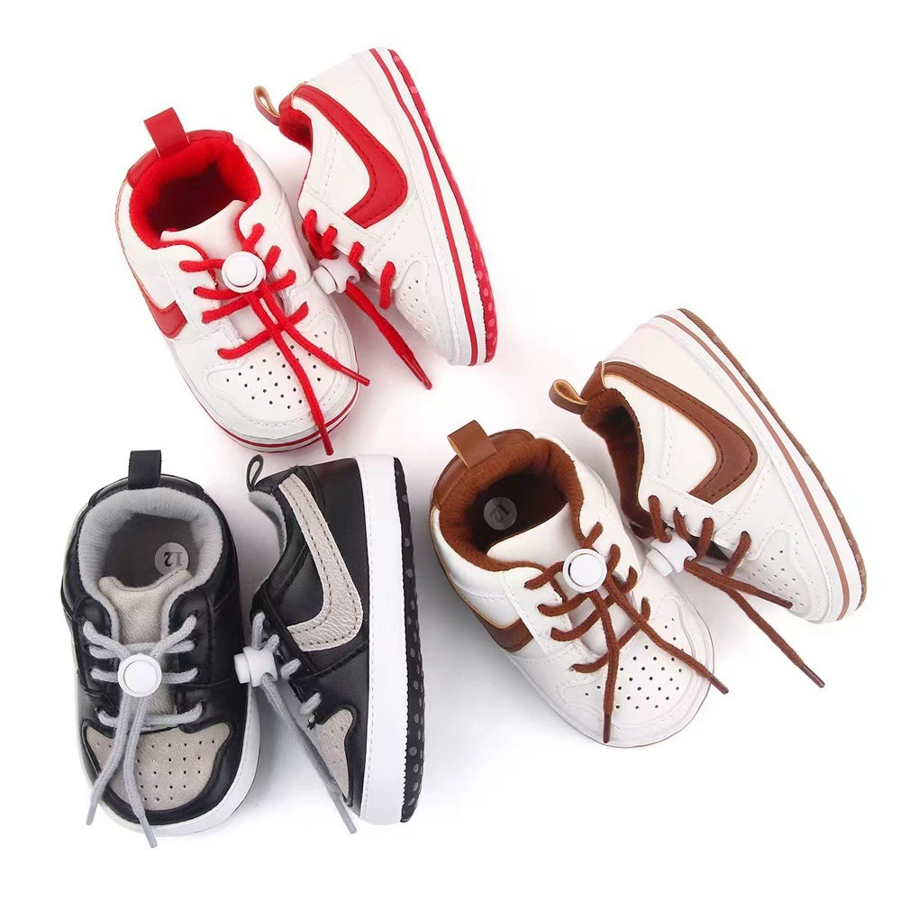 Младенческая спортивная обувь с мягким дном прилива