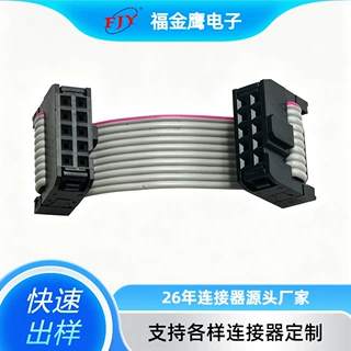 Pitch2.54mm 2*5P IDC线 同面接 L=30mm(不含头)环保料