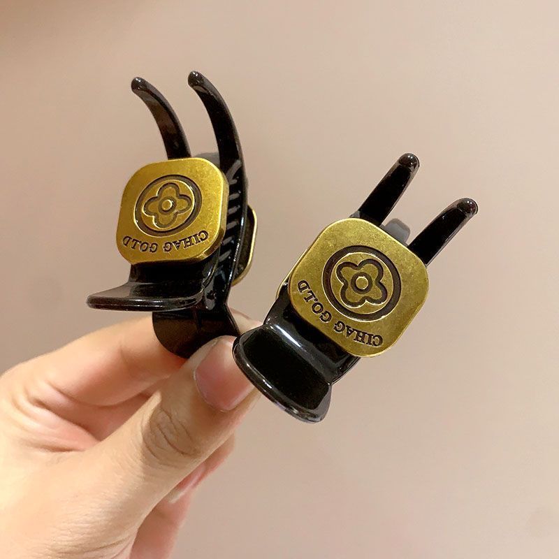 高级感サメクリップレトロ皿髪つかみクリップ赤后头部秋冬髪クリップ高ポニーテールヘアアクセサリー新|undefined