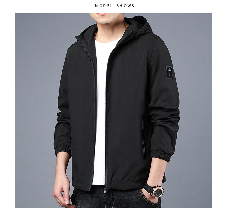 490g Weight Jacket Outerwear Type Long Sleeve Sleeve Length Zipper Placket Type Polyester Fabric Type Regular Top Length Casual Occasion Collarless Neckline Regular Fit Fit Type Solid Color Pattern Spring, Autumn Season Men's Gender Casual Style Men's Solid Color Casual Collarless Long Sleeve Regular Fit Men's Outwear 3