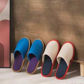 CosyWaffle系列酒店一次性拖鞋民宿设计师款待客旅行独立包装批发